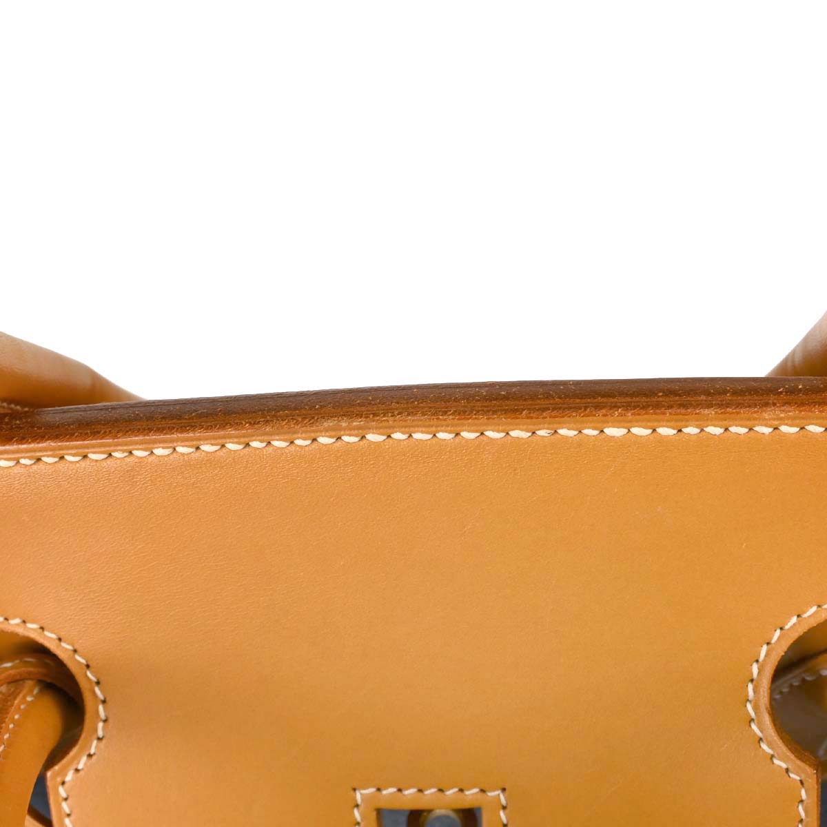 Hermes Blue Jean Natural Toile Jean Vache Birkin 40 Handbag