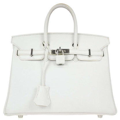 Hermes White Epsom Birkin 25 Handbag