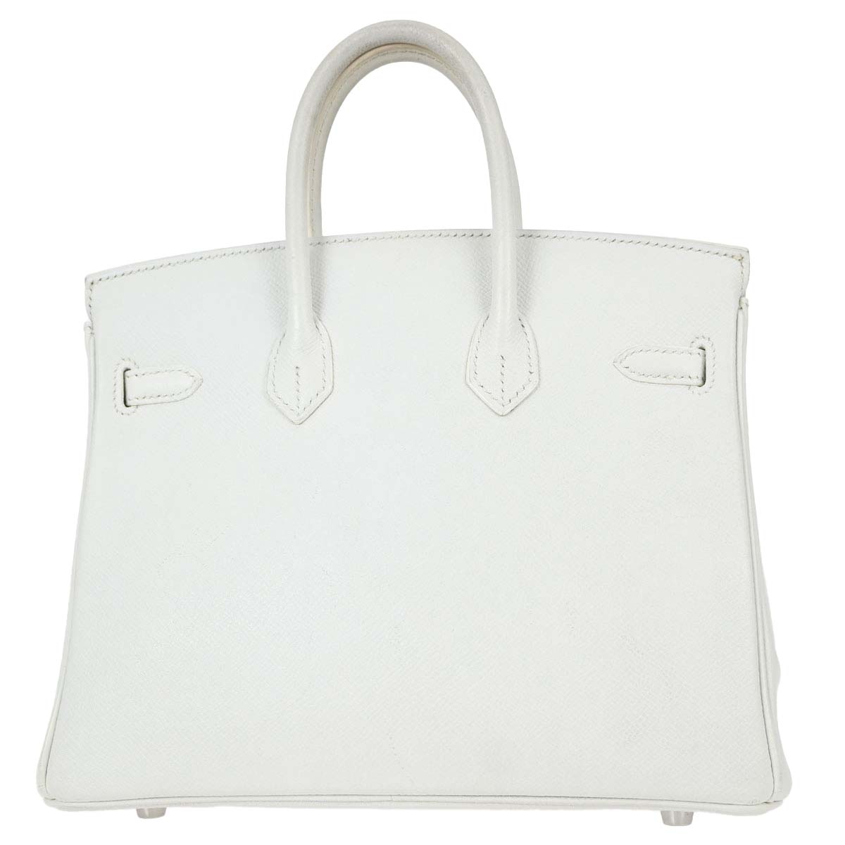 Hermes White Epsom Birkin 25 Handbag