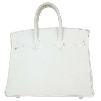 Hermes White Epsom Birkin 25 Handbag