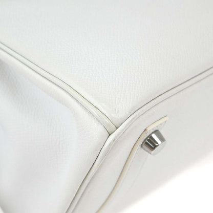 Hermes White Epsom Birkin 25 Handbag