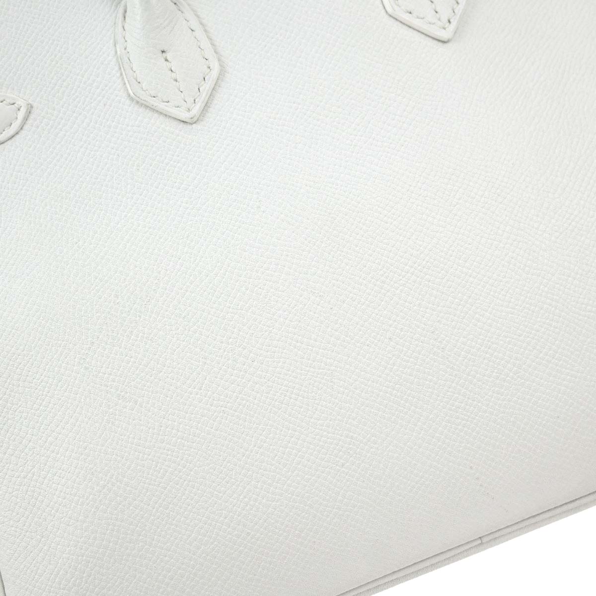 Hermes White Epsom Birkin 25 Handbag