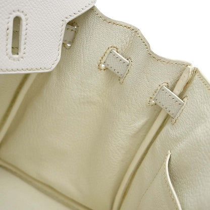 Hermes White Epsom Birkin 25 Handbag