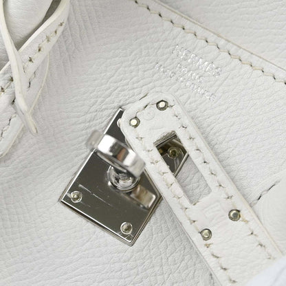 Hermes White Epsom Birkin 25 Handbag