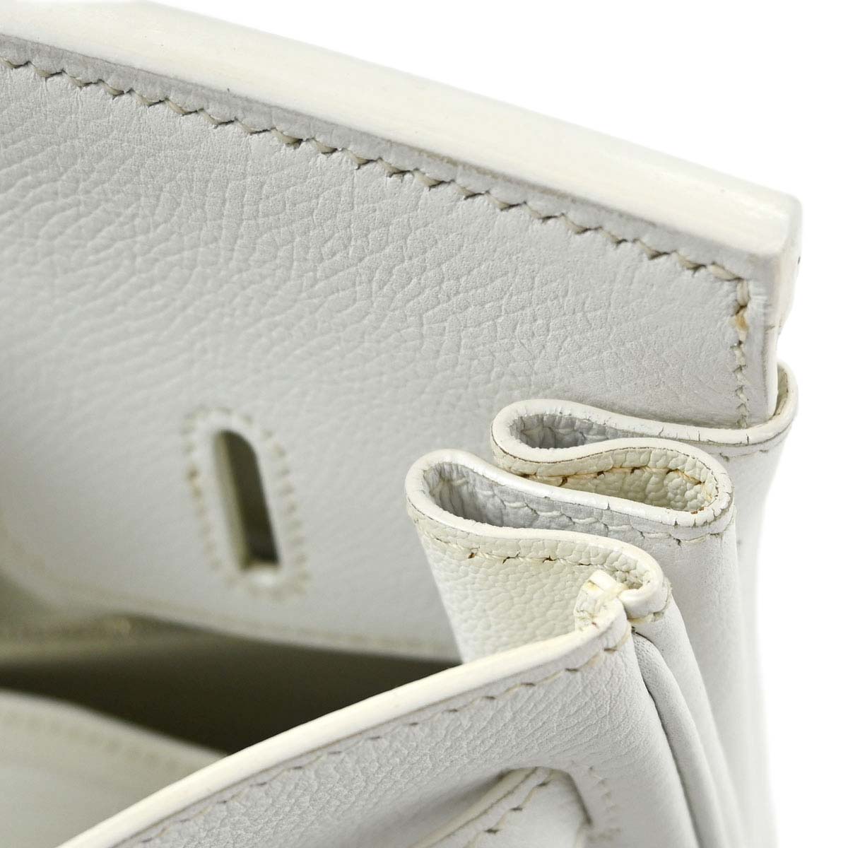 Hermes White Epsom Birkin 25 Handbag