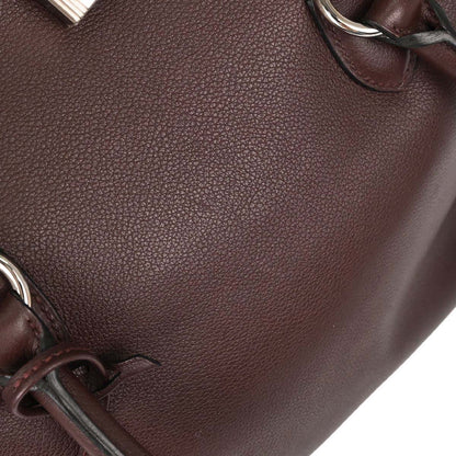 Hermes Bordeaux Evercolor Toolbox 26 2way Shoulder Handbag