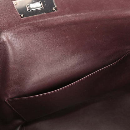 Hermes Bordeaux Evercolor Toolbox 26 2way Shoulder Handbag