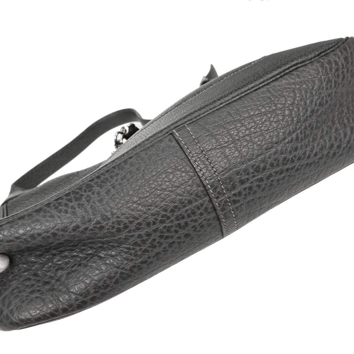 Hermes Graphite Buffalo Skipper Trim 31 Shoulder Bag