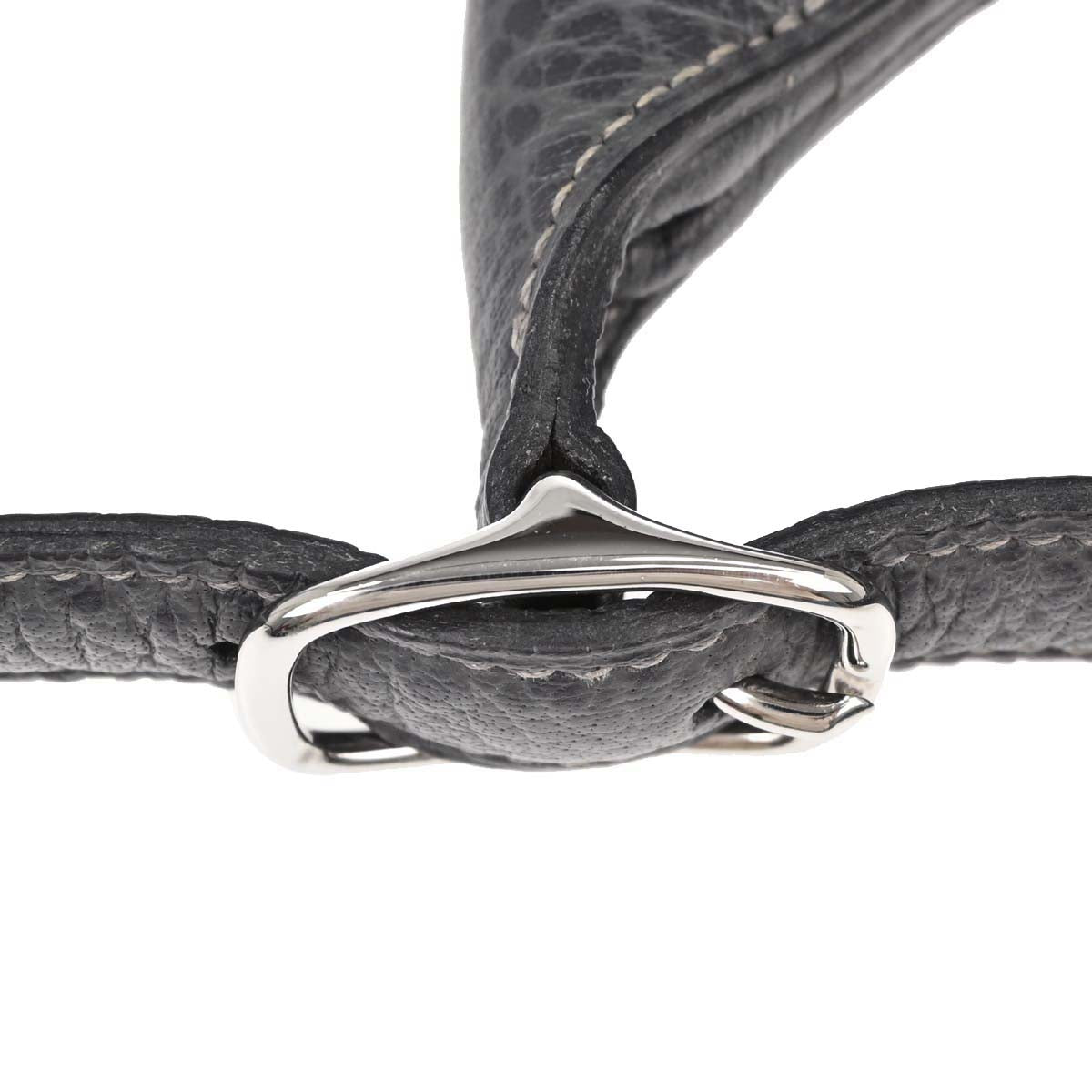 Hermes Graphite Buffalo Skipper Trim 31 Shoulder Bag