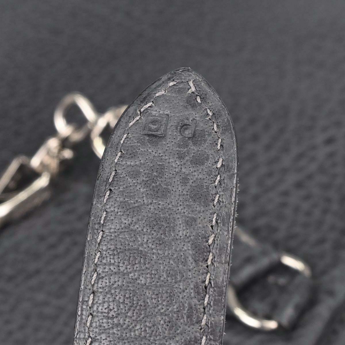 Hermes Graphite Buffalo Skipper Trim 31 Shoulder Bag
