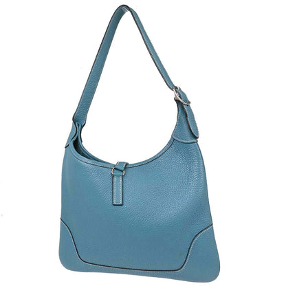 Hermes Blue Jean Taurillon Clemence Trim 31 Shoulder Bag