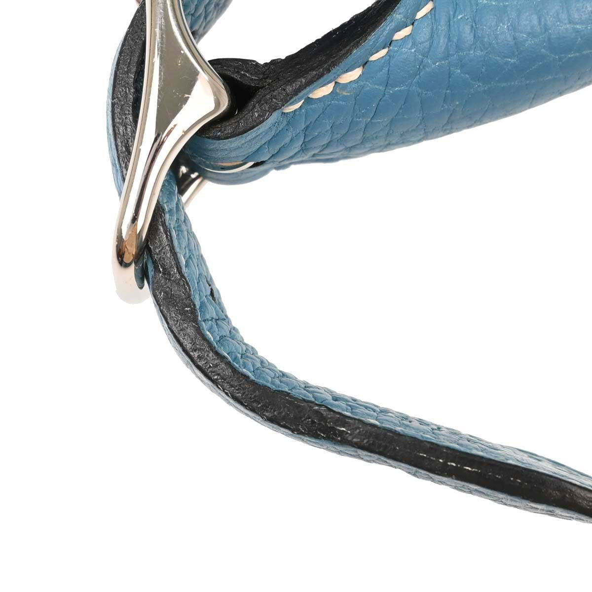 Hermes Blue Jean Taurillon Clemence Trim 31 Shoulder Bag