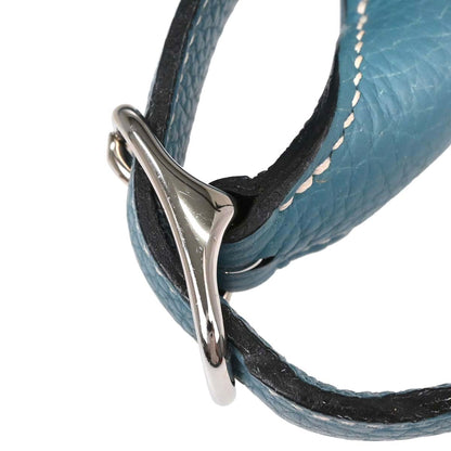 Hermes Blue Jean Taurillon Clemence Trim 31 Shoulder Bag