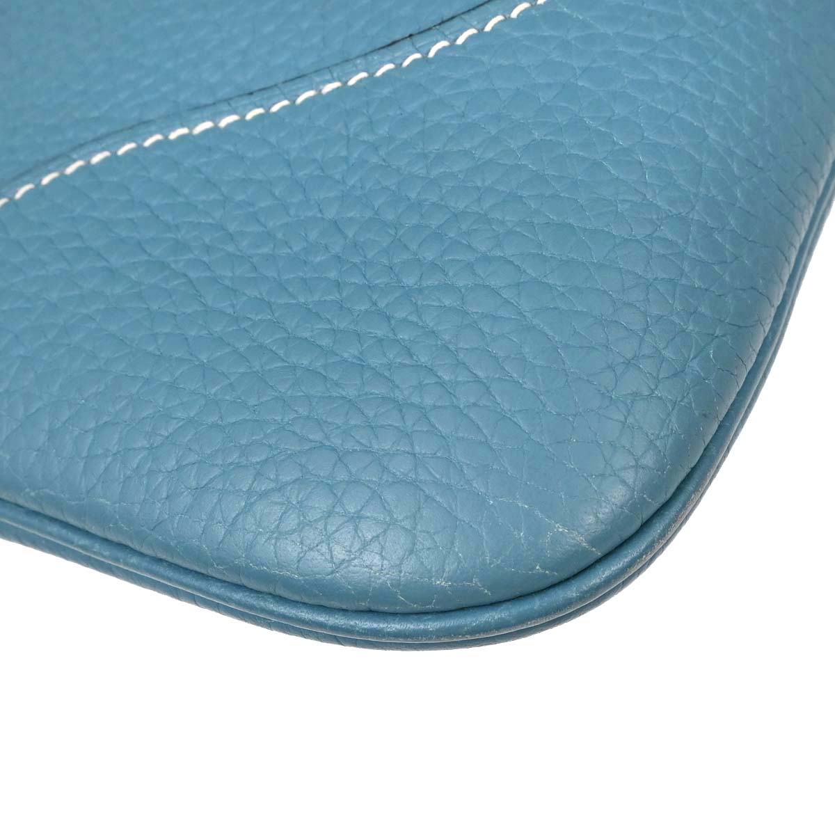 Hermes Blue Jean Taurillon Clemence Trim 31 Shoulder Bag