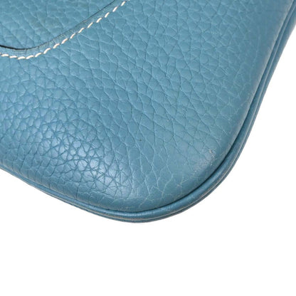 Hermes Blue Jean Taurillon Clemence Trim 31 Shoulder Bag