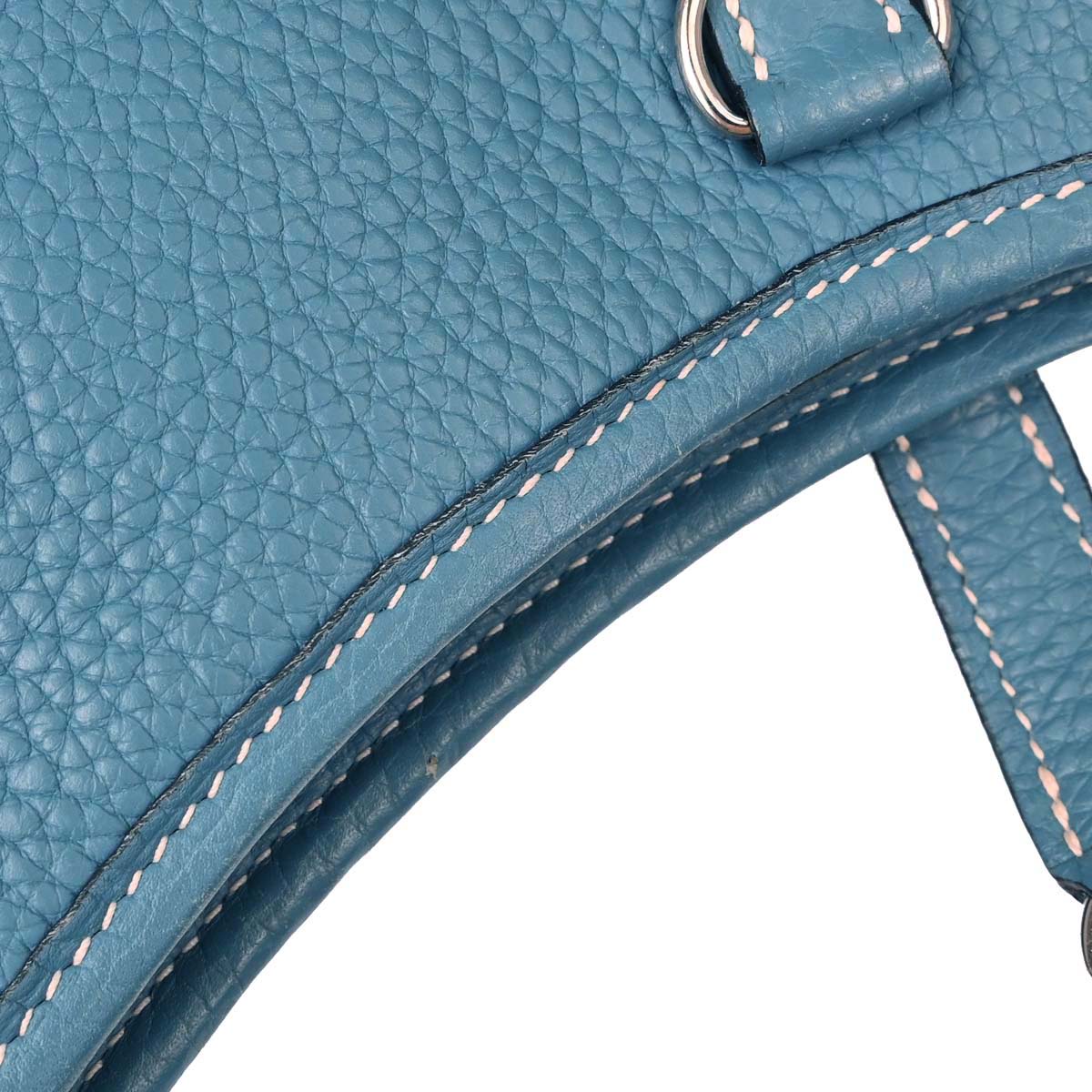 Hermes Blue Jean Taurillon Clemence Trim 31 Shoulder Bag