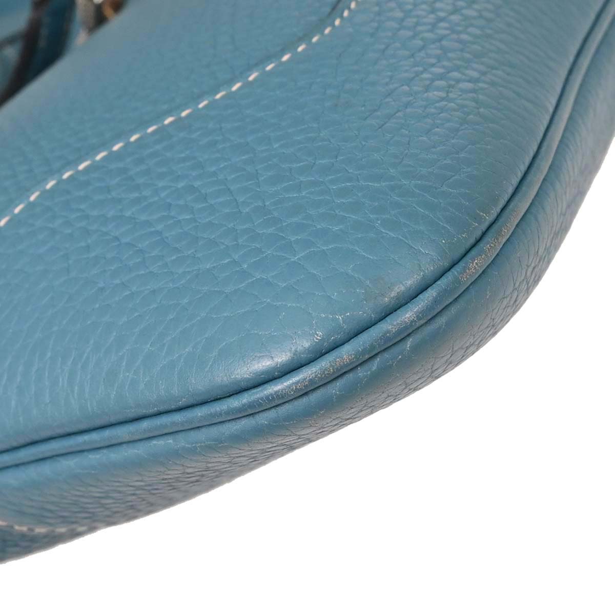 Hermes Blue Jean Taurillon Clemence Trim 31 Shoulder Bag