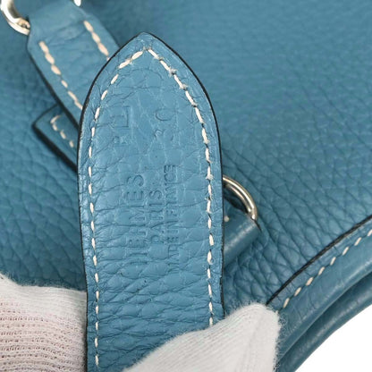 Hermes Blue Jean Taurillon Clemence Trim 31 Shoulder Bag