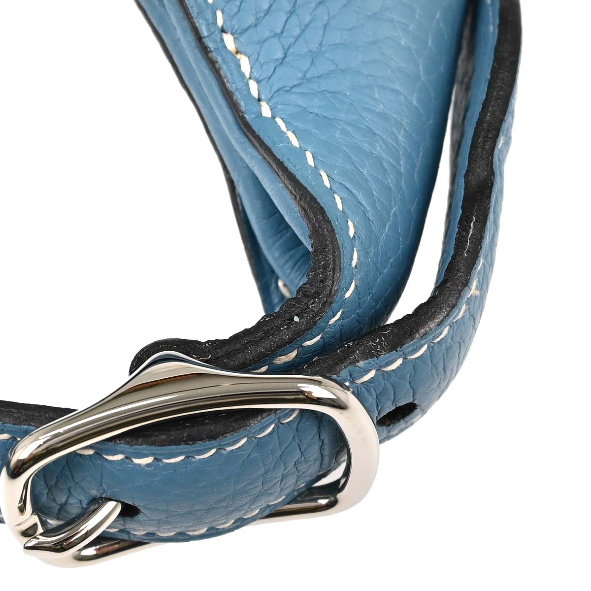 Hermes Blue Jean Taurillon Clemence Trim 31 Shoulder Bag