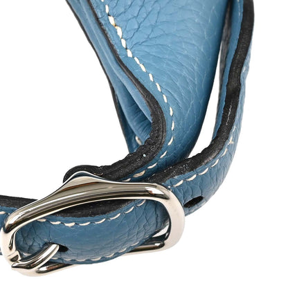 Hermes Blue Jean Taurillon Clemence Trim 31 Shoulder Bag