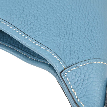 Hermes Blue Jean Taurillon Clemence Trim 31 Shoulder Bag