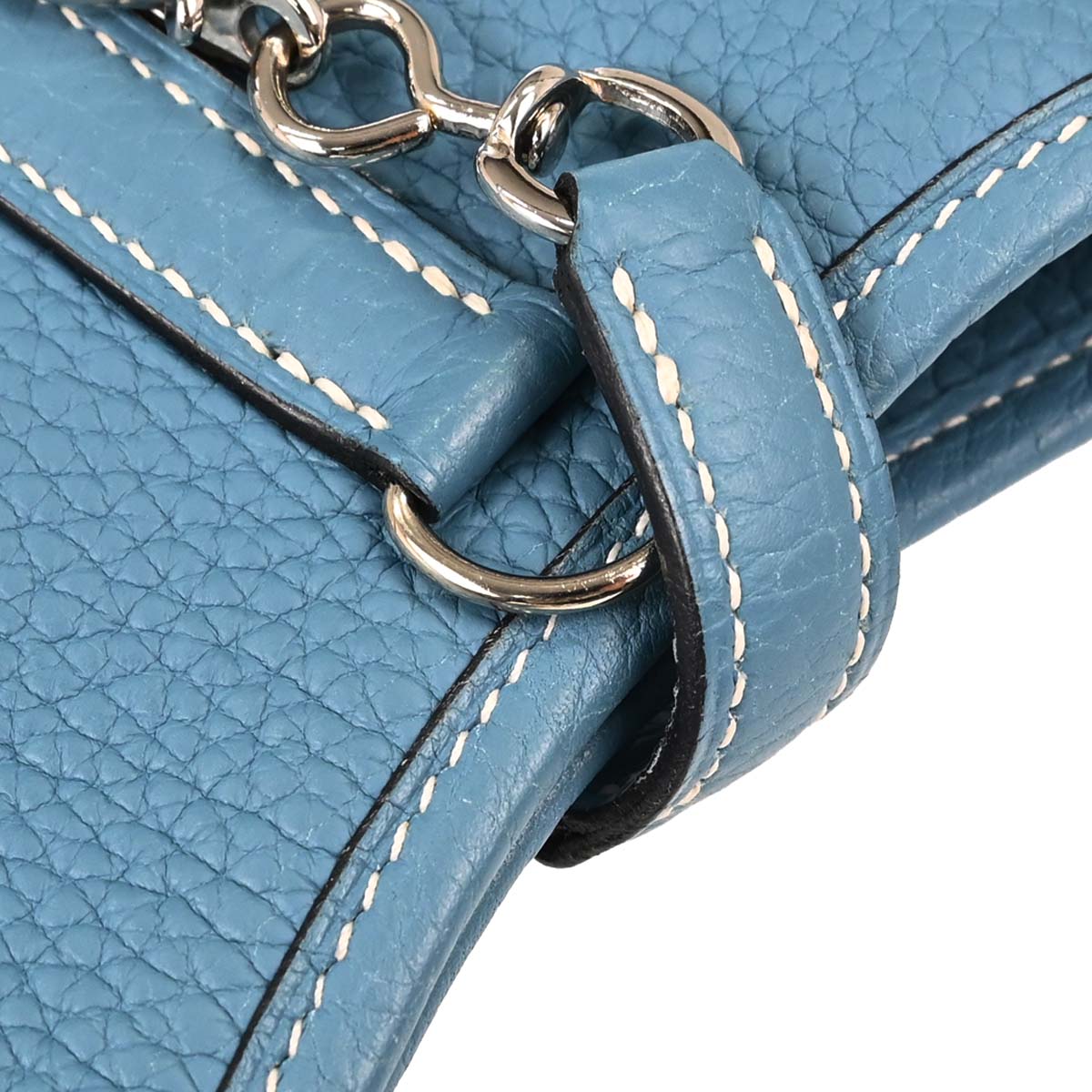 Hermes Blue Jean Taurillon Clemence Trim 31 Shoulder Bag