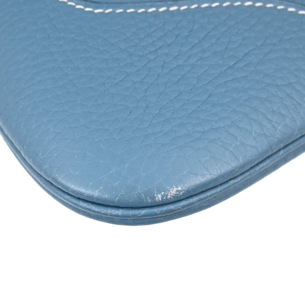 Hermes Blue Jean Taurillon Clemence Trim 31 Shoulder Bag