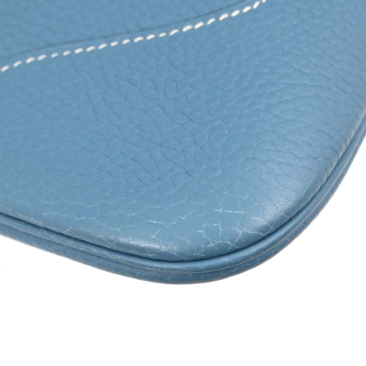Hermes Blue Jean Taurillon Clemence Trim 31 Shoulder Bag