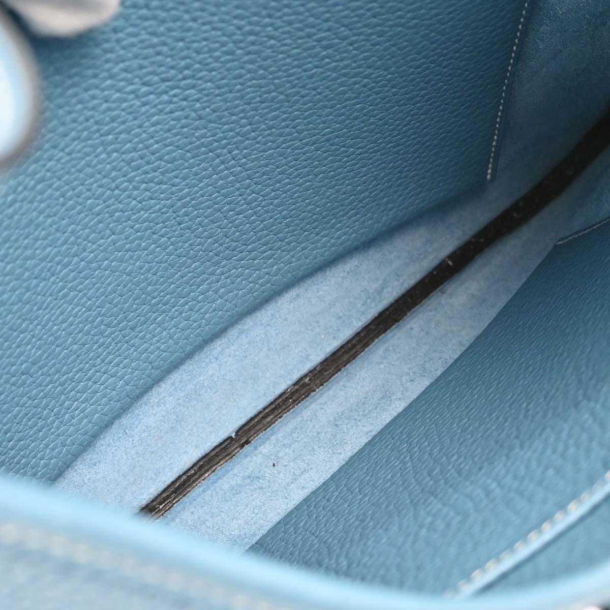 Hermes Blue Jean Taurillon Clemence Trim 31 Shoulder Bag