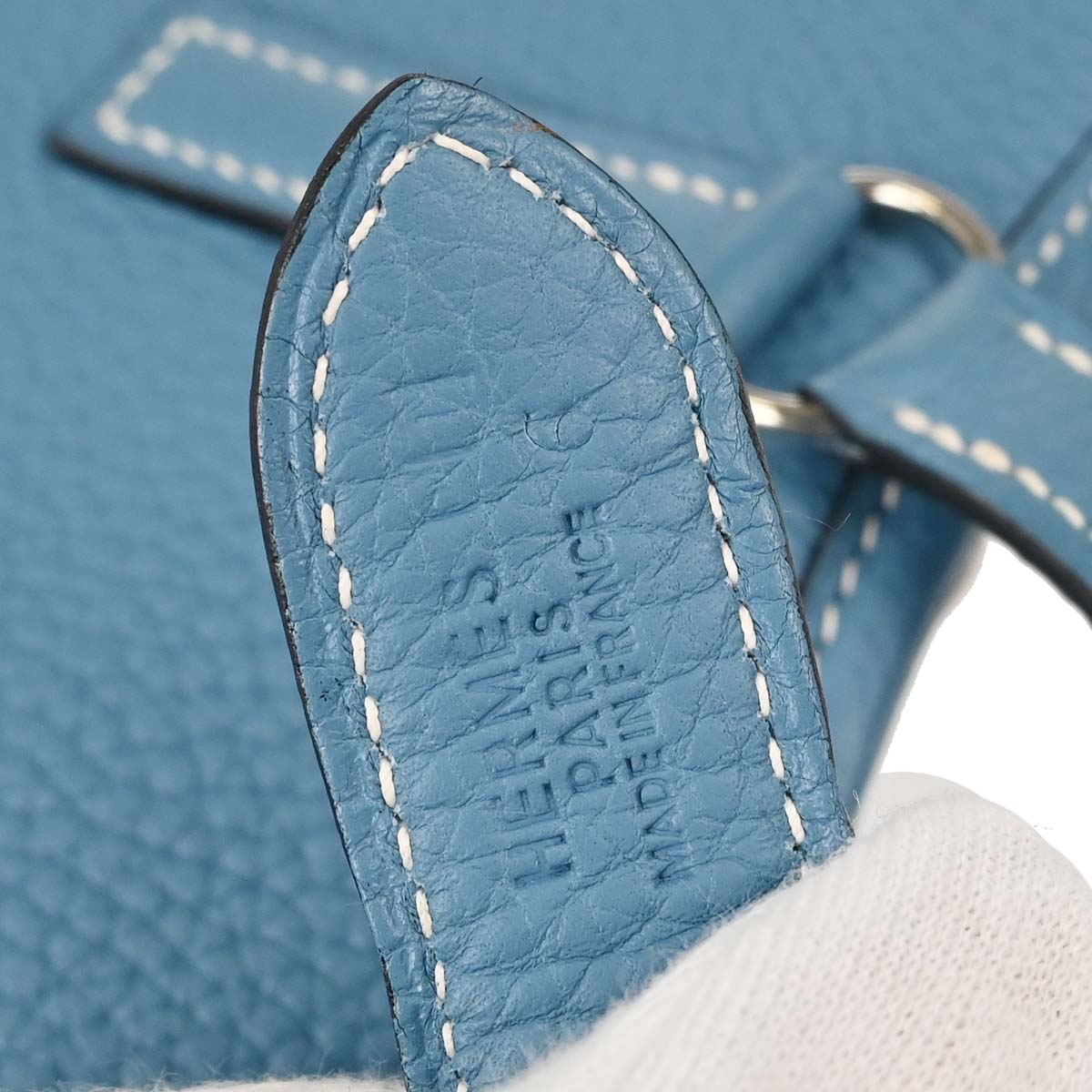 Hermes Blue Jean Taurillon Clemence Trim 31 Shoulder Bag