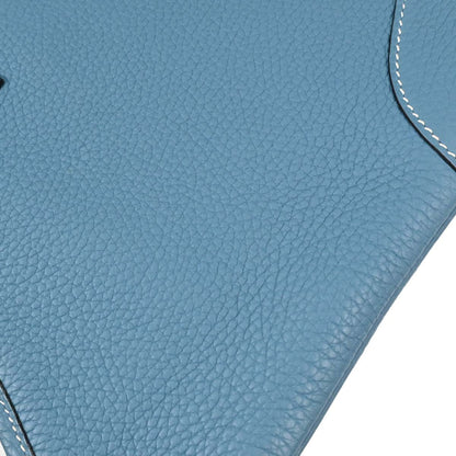 Hermes Blue Jean Taurillon Clemence Trim 31 Shoulder Bag