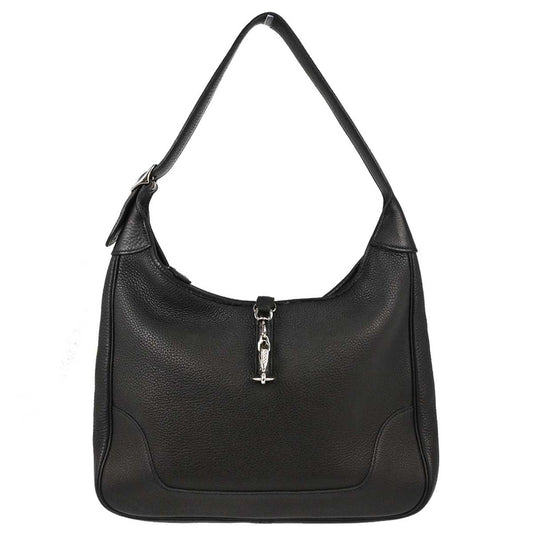Hermes Black Taurillon Clemence Trim 31 Shoulder Bag