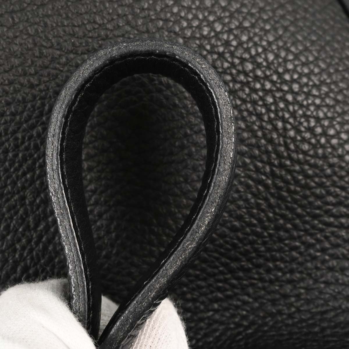 Hermes Black Taurillon Clemence Trim 31 Shoulder Bag