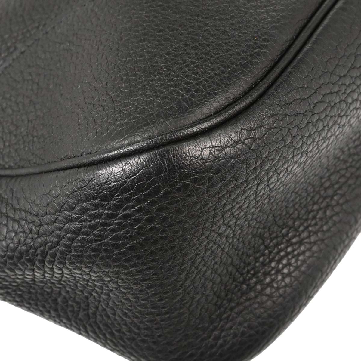 Hermes Black Taurillon Clemence Trim 31 Shoulder Bag