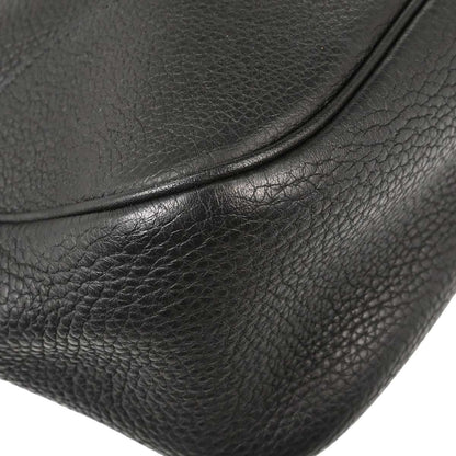 Hermes Black Taurillon Clemence Trim 31 Shoulder Bag