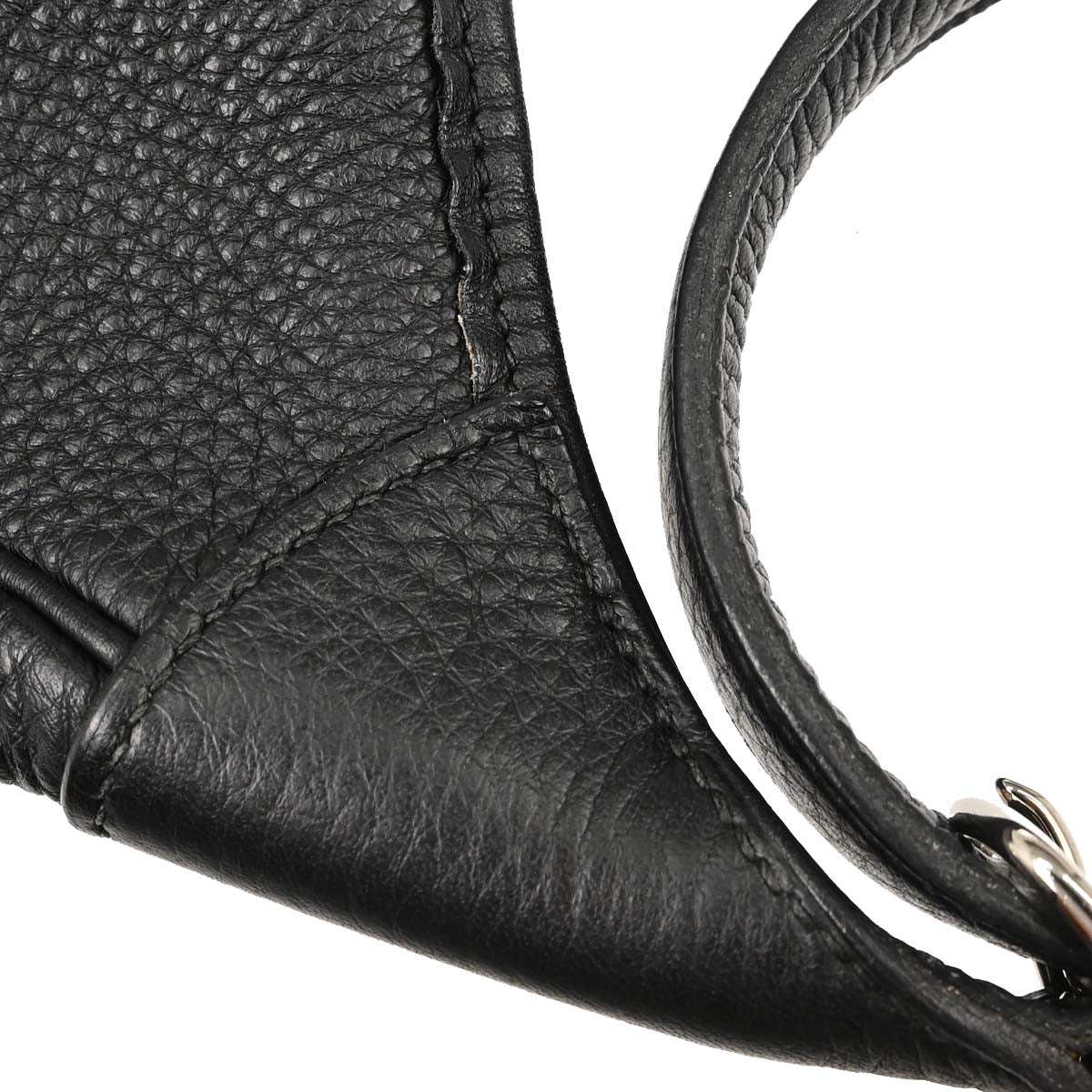 Hermes Black Taurillon Clemence Trim 31 Shoulder Bag