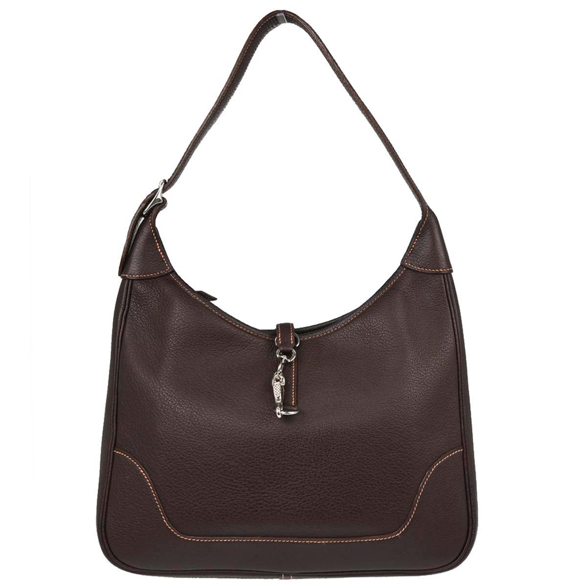 Hermes Havane Buffle Trim 31 Shoulder Bag