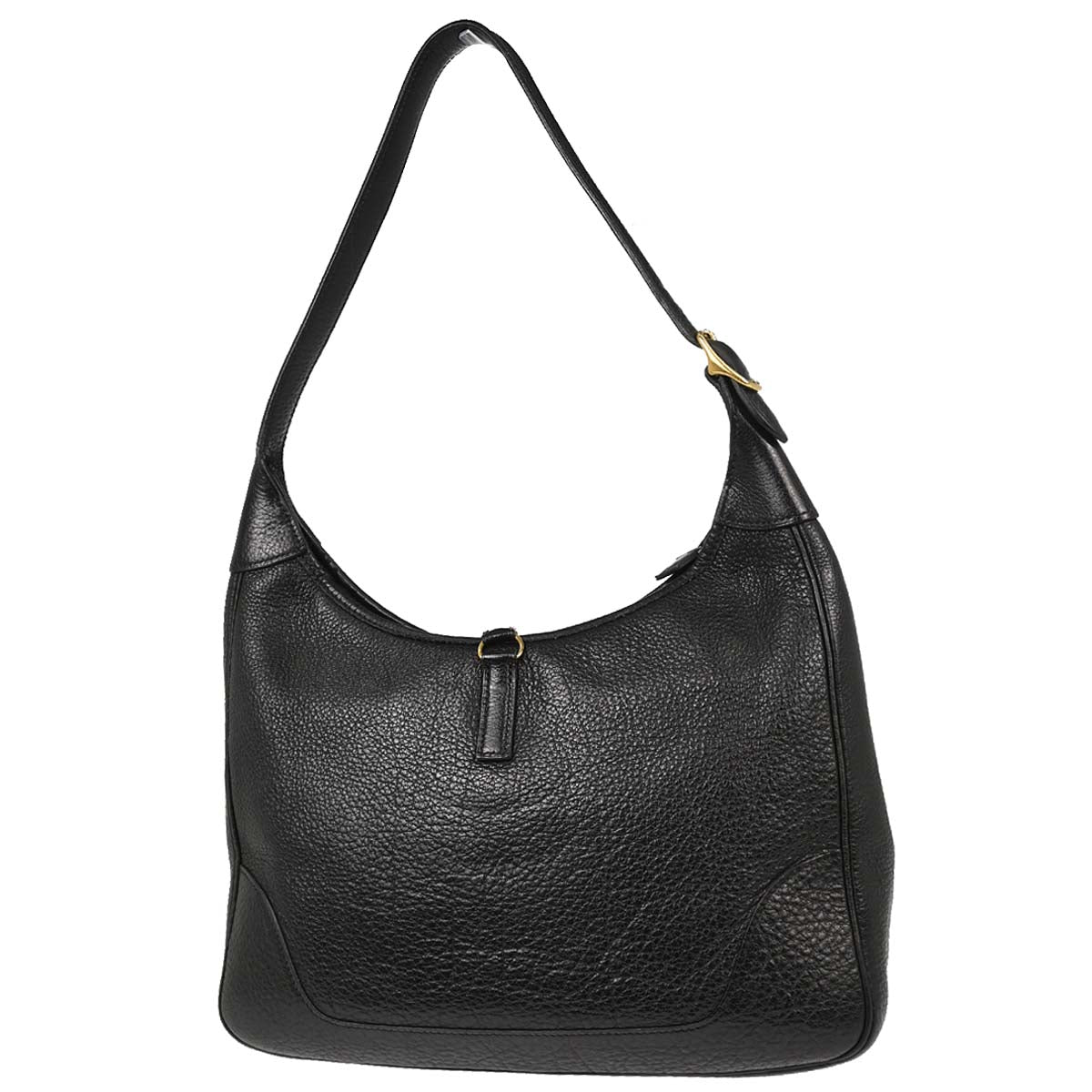 Hermes Black Buffalo Skipper Trim 31 Shoulder Bag