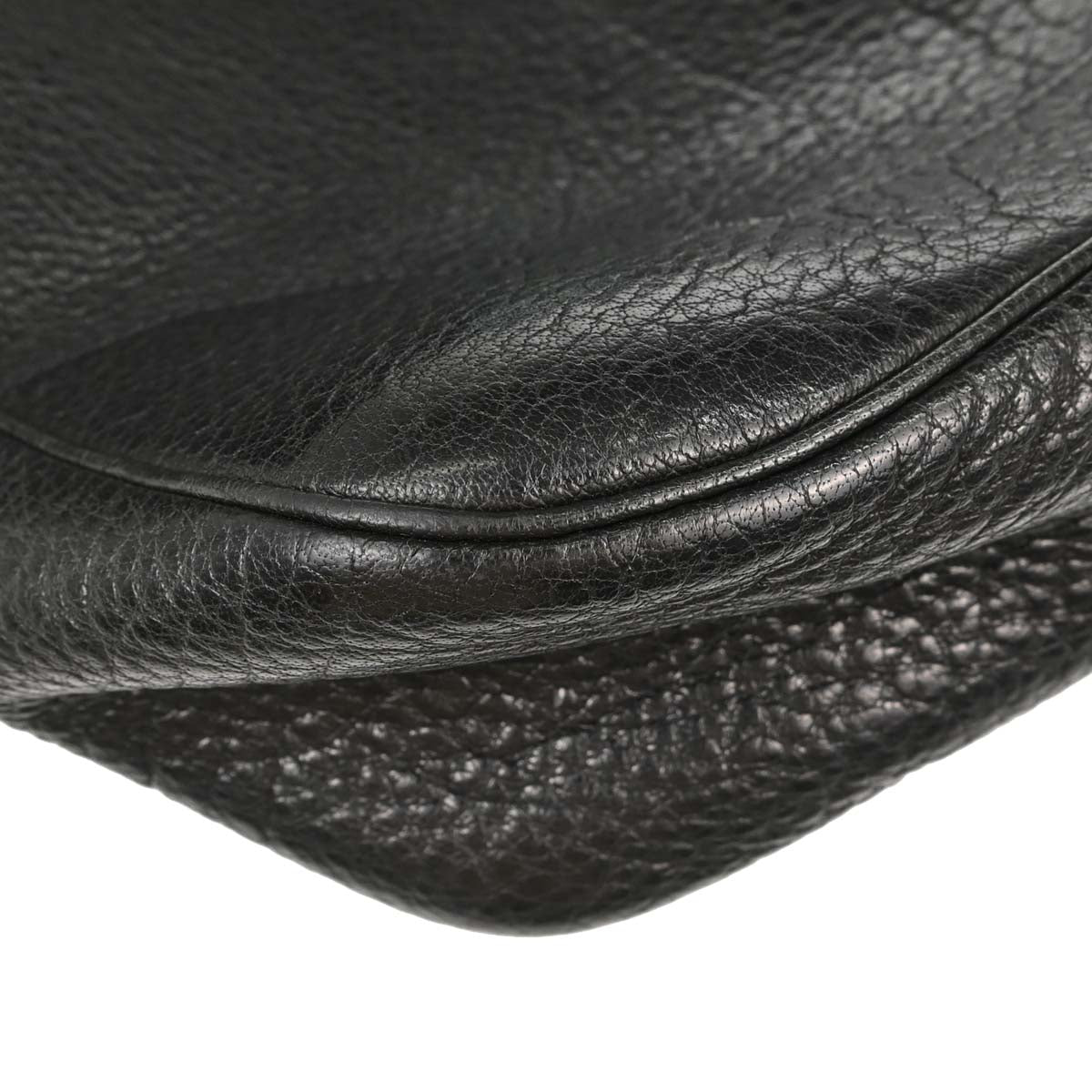Hermes Black Buffalo Skipper Trim 31 Shoulder Bag