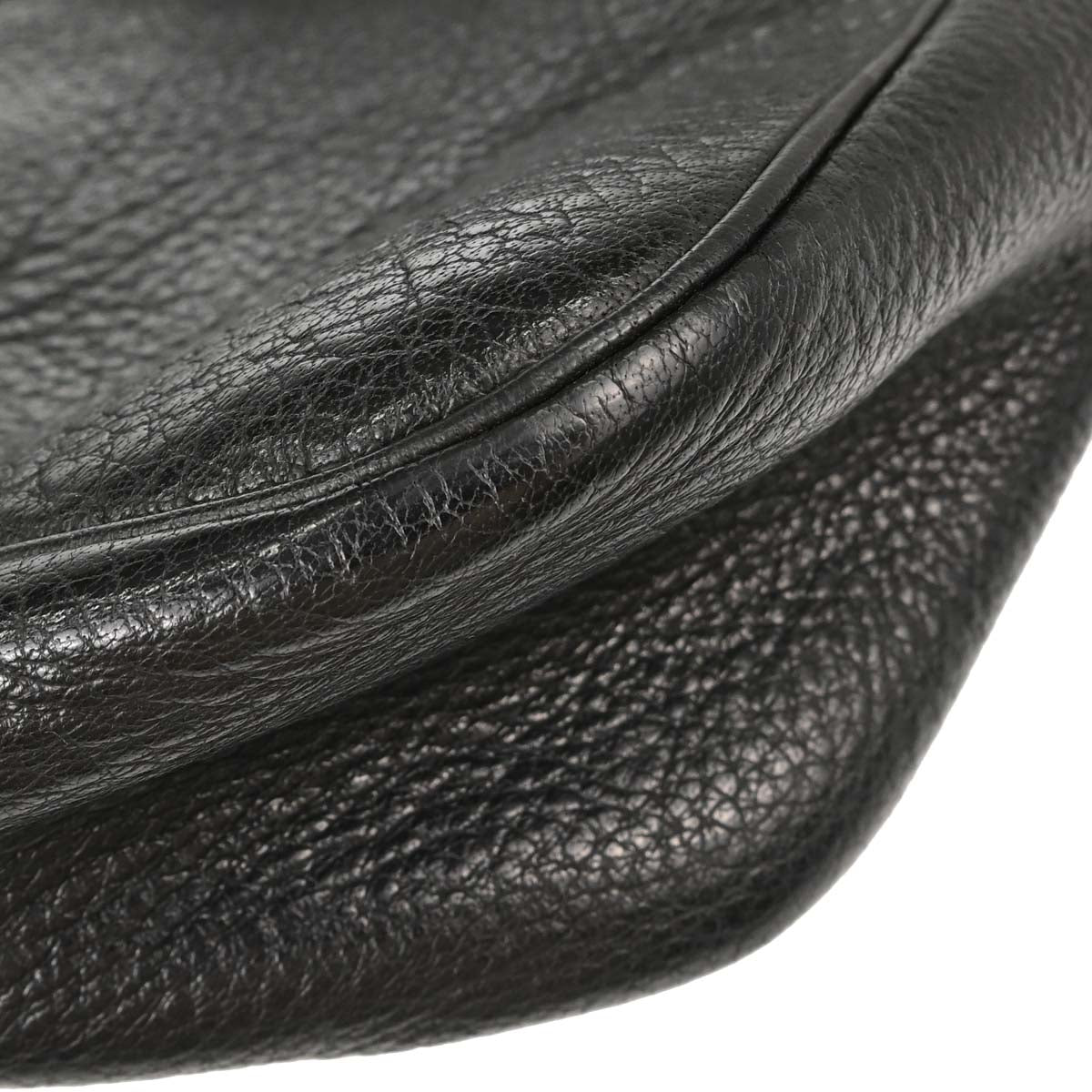 Hermes Black Buffalo Skipper Trim 31 Shoulder Bag