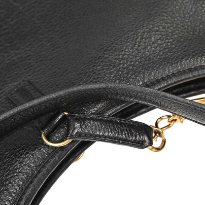 Hermes Black Buffalo Skipper Trim 31 Shoulder Bag