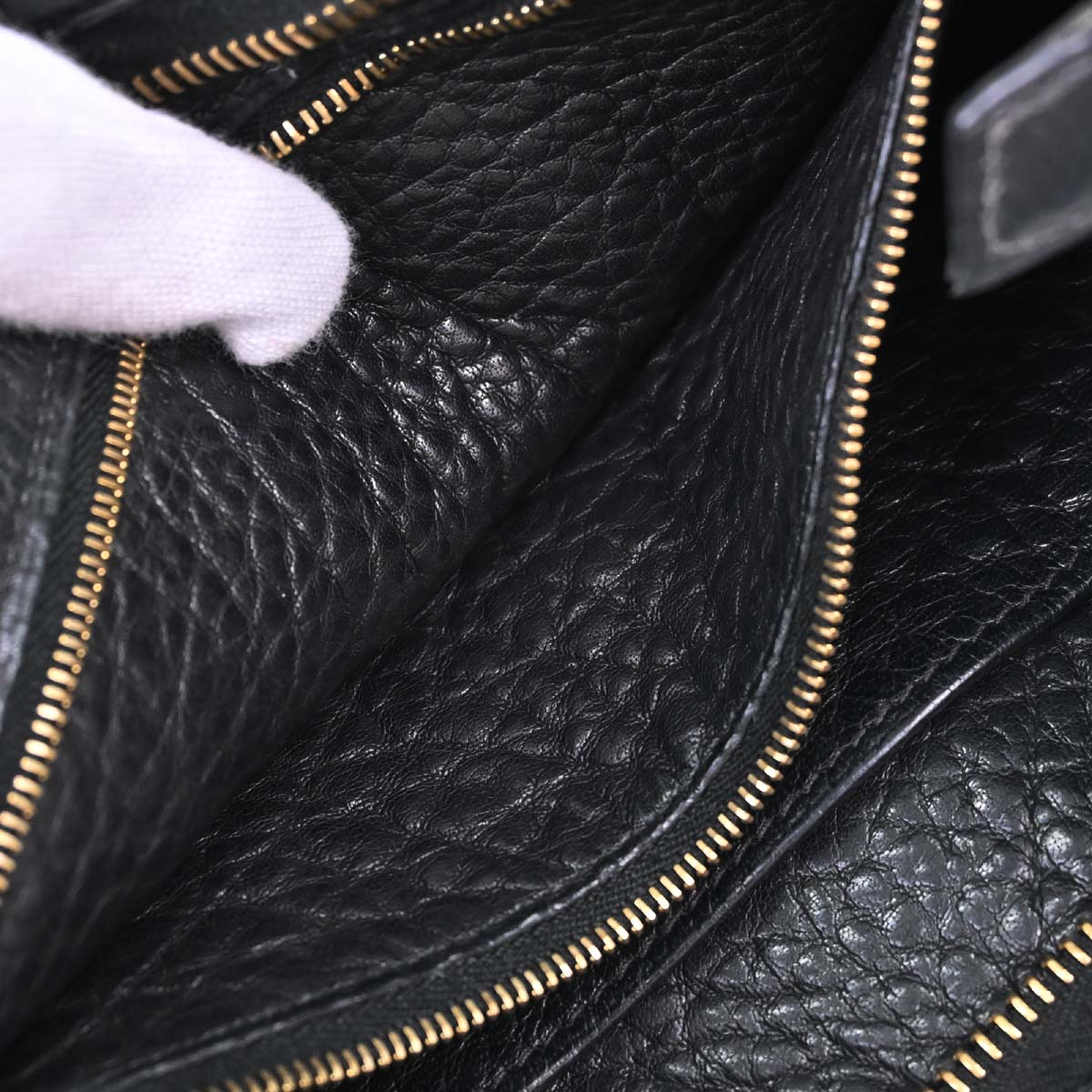 Hermes Black Buffalo Skipper Trim 31 Shoulder Bag