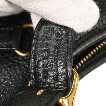Hermes Black Buffalo Skipper Trim 31 Shoulder Bag
