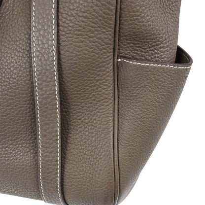 Hermes Etoupe Gray Taurillon Clemence Pursangle 31 Handbag