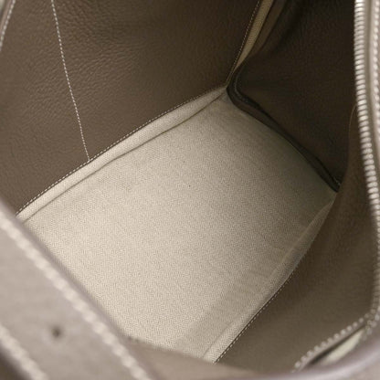 Hermes Etoupe Gray Taurillon Clemence Pursangle 31 Handbag