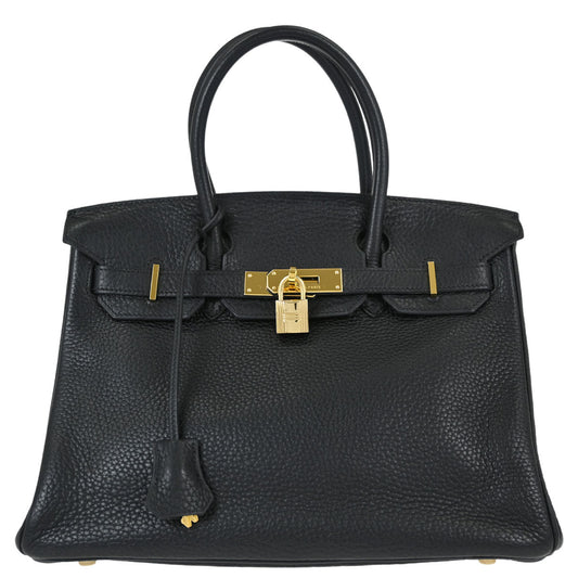 Hermes Black Togo Birkin 30 Handbag