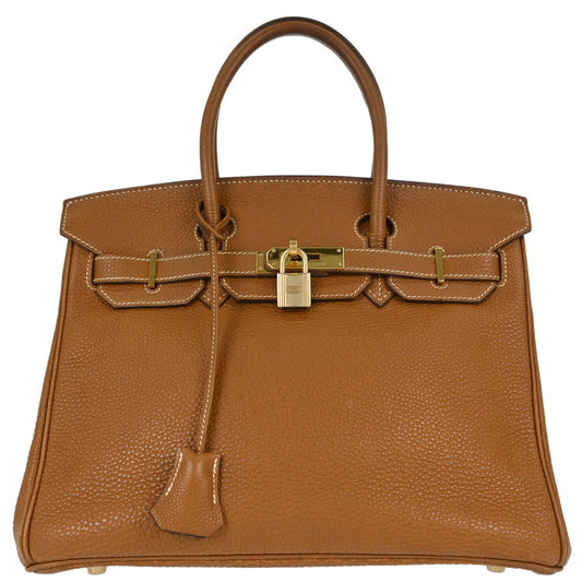 Hermes Gold Togo Birkin 30 Handbag