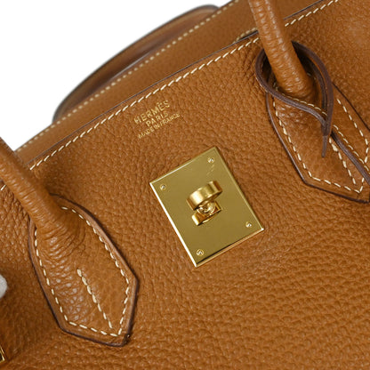 Hermes Gold Togo Birkin 30 Handbag