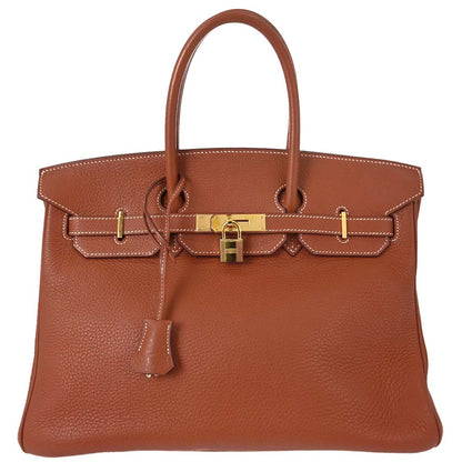 Hermes Fauve Togo Birkin 35 Handbag