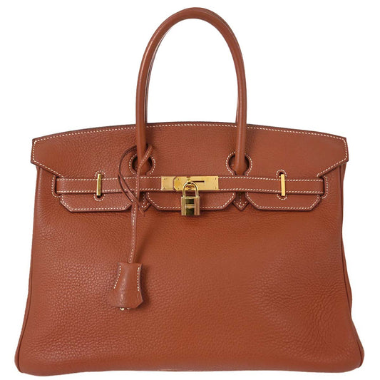 Hermes Fauve Togo Birkin 35 Handbag